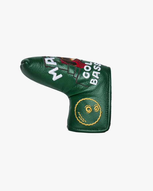 Malbon Golf and Bass Club Blade Putter Headcover Cover - Forest Green
