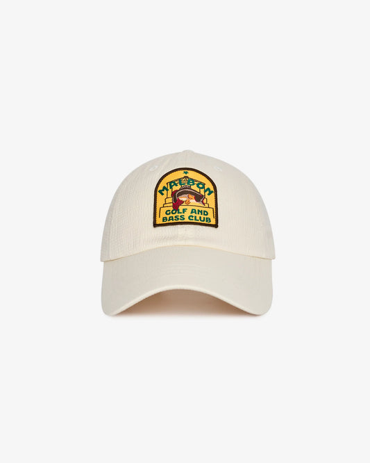 Malbon Golf and Bass Club Dad Hat - Ivory