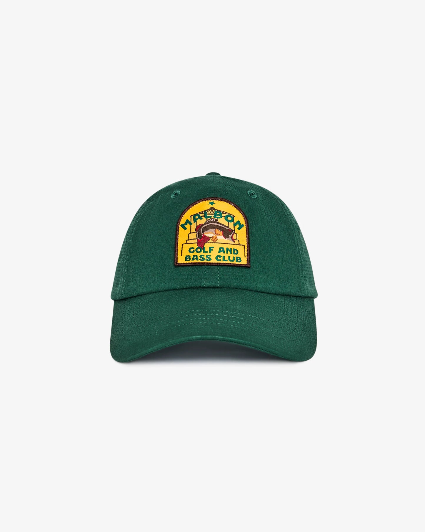 Malbon Golf and Bass Club Dad Hat - Forest Green
