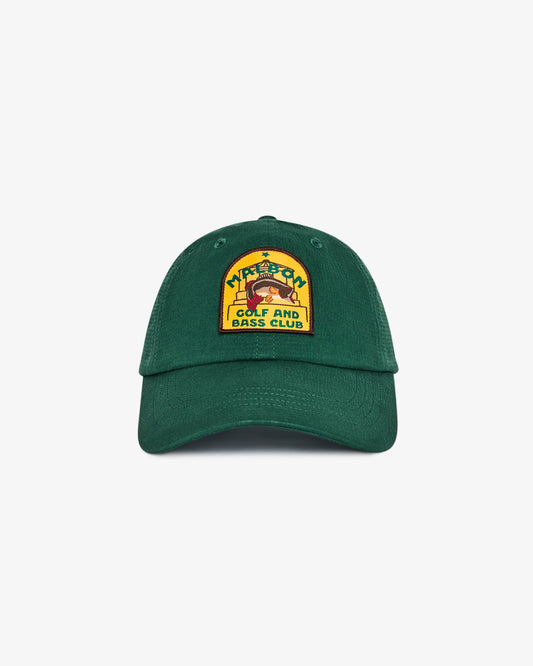 Malbon Golf and Bass Club Dad Hat - Forest Green