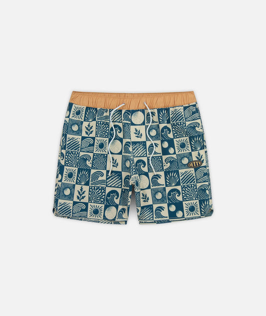 Bayside Volley Poolshort Short - Oyster Blue
