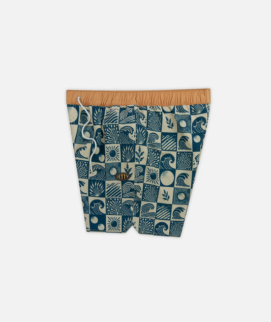 Bayside Volley Poolshort Short - Oyster Blue