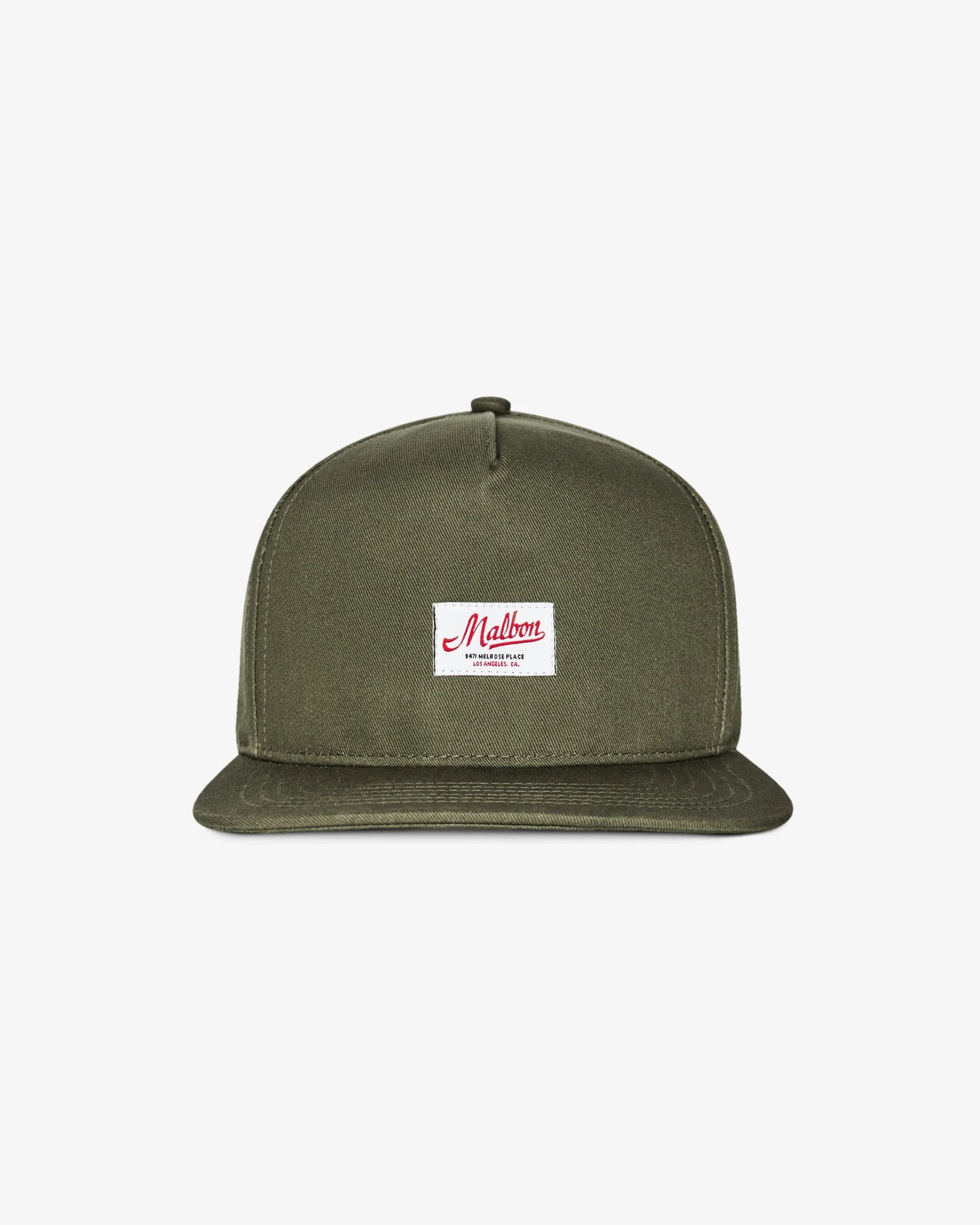 Malbon Benchmark Snapback Hat - Military Green