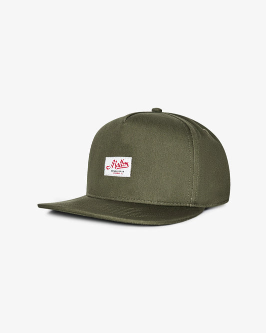 Malbon Benchmark Snapback Hat - Military Green