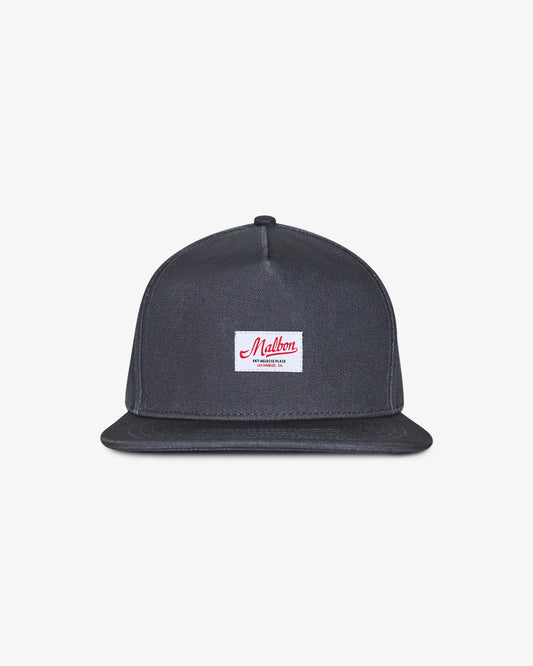 Malbon Benchmark Snapback Hat - Blueberry