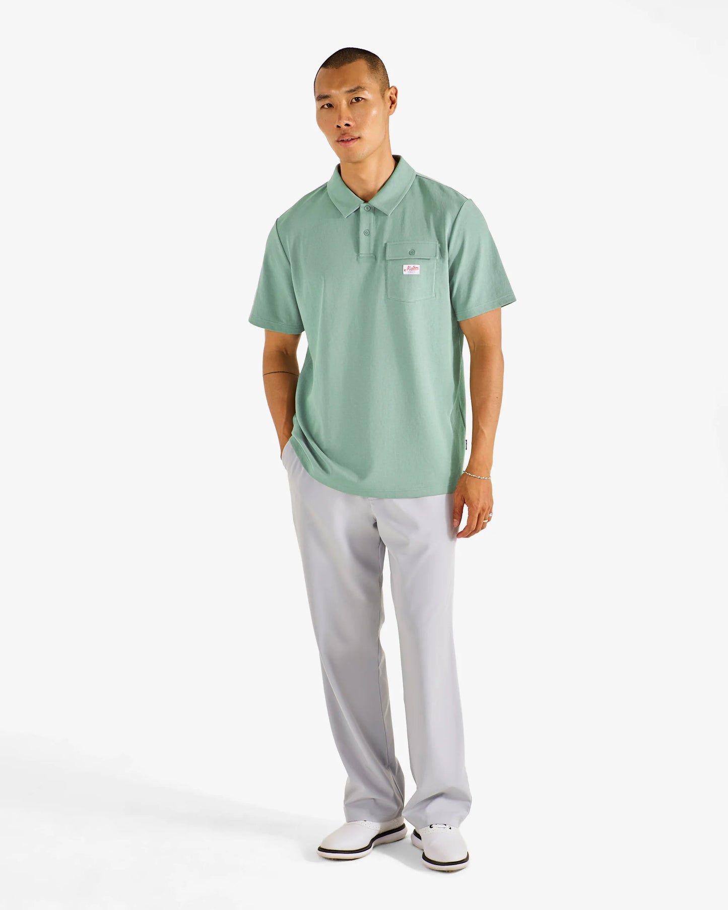 Malbon Jovis Benchmark Vintage Polo - Lily Pad