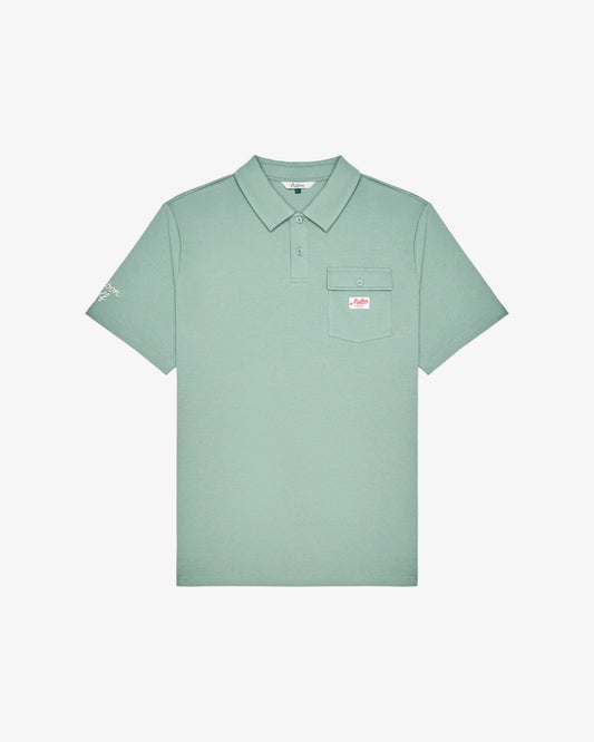Malbon Jovis Benchmark Vintage Polo - Lily Pad