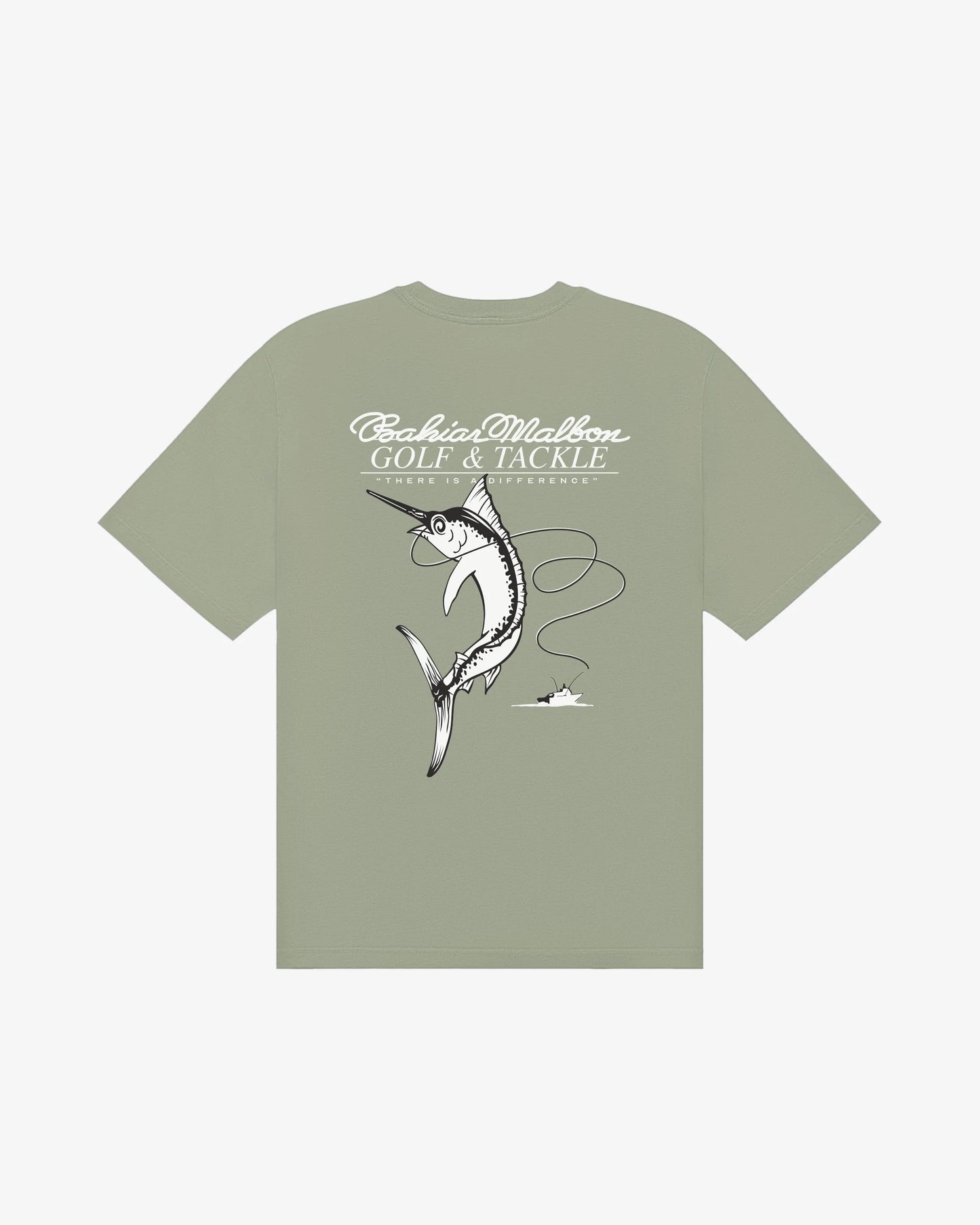Malbon Golf and Tackle Bermuda Bahiar SS Short Sleeve Tee - Seagrass