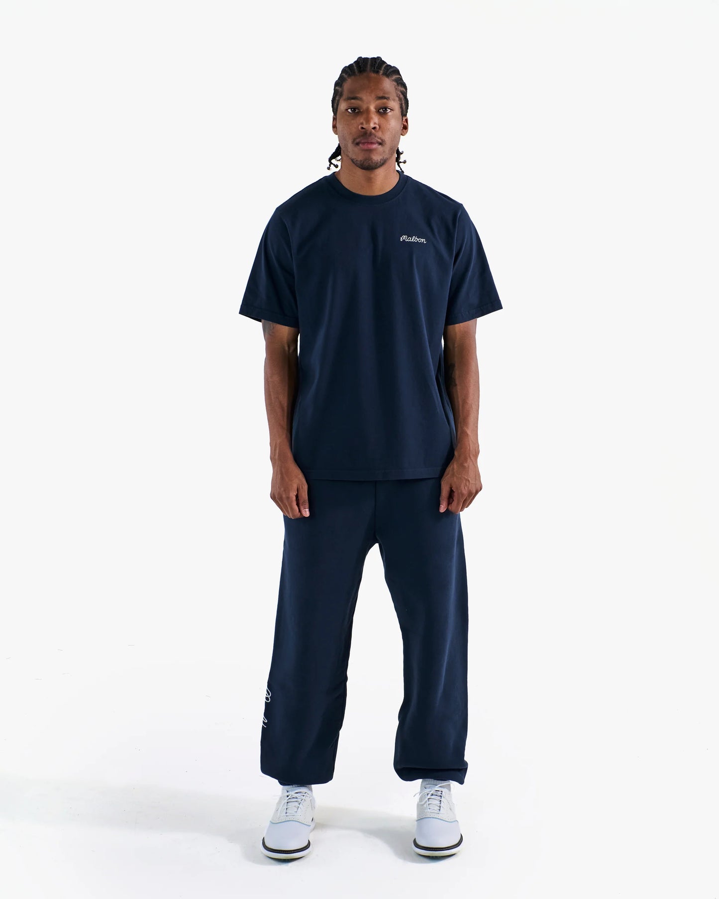 Malbon Bermuda Baldwin SS Short Sleeve Tee - Navy