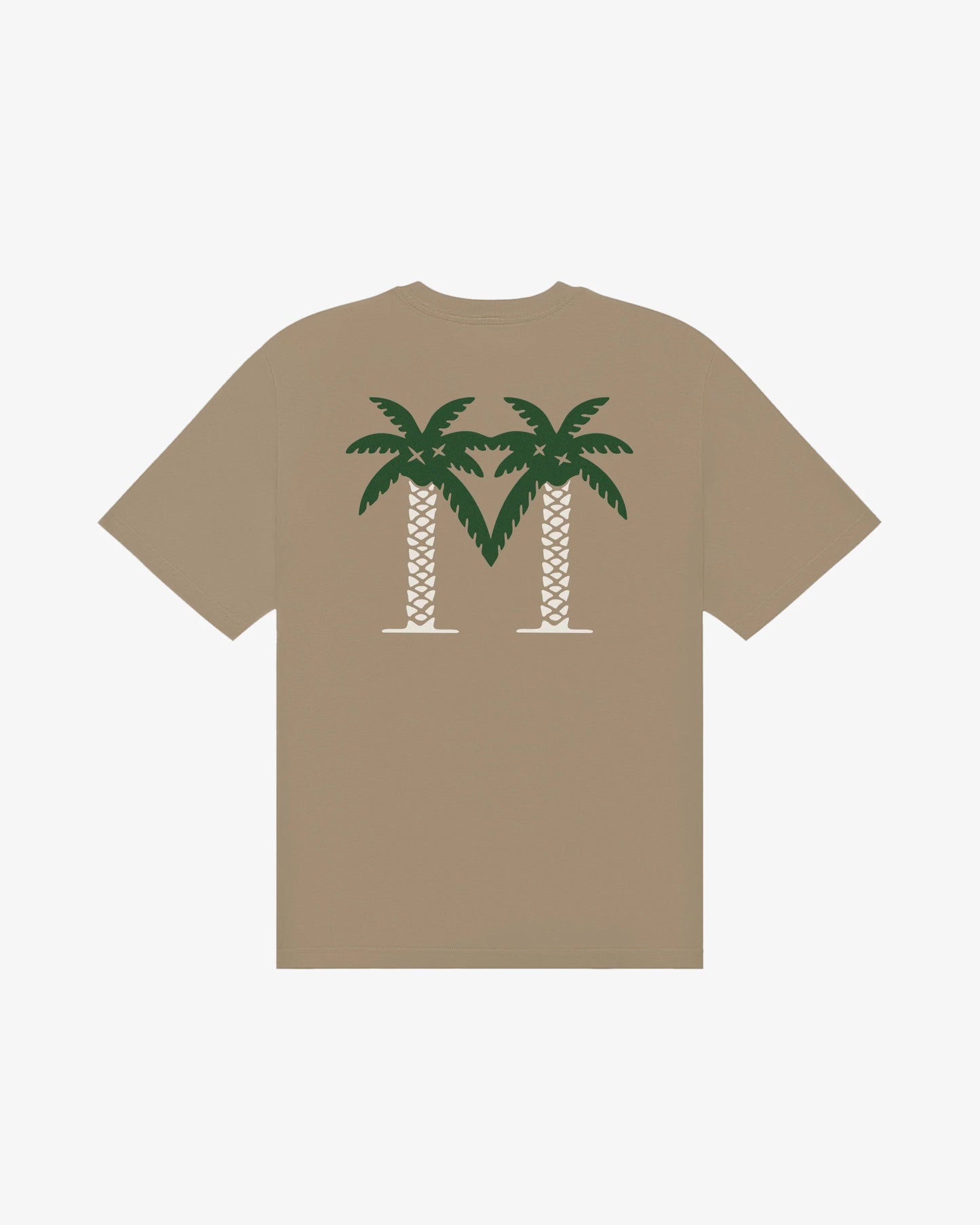 Malbon Bermuda Palms SS Short Sleeve Tee - Taupe