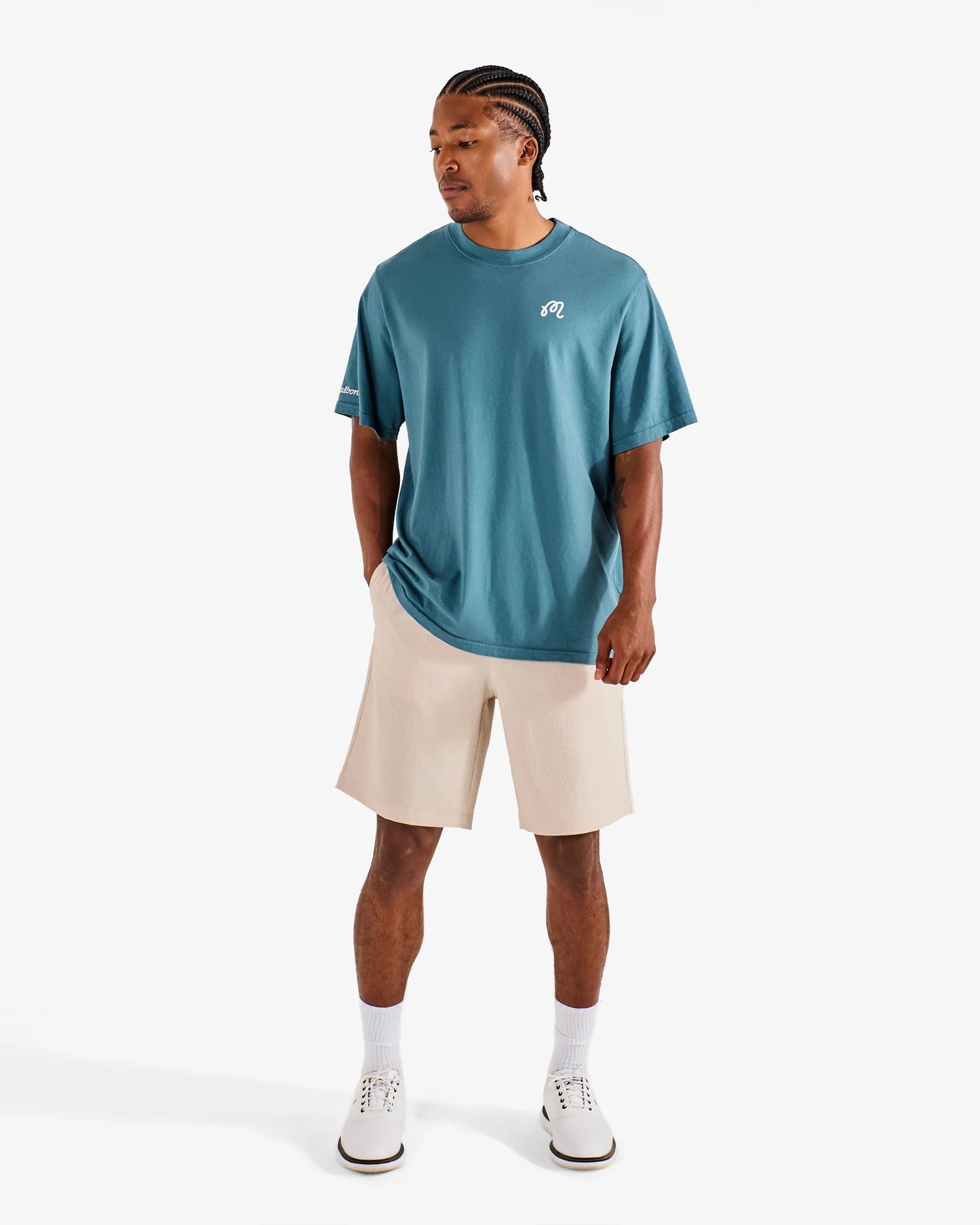 Malbon Bermuda SS Short Sleeve Tee - Aegean Blue