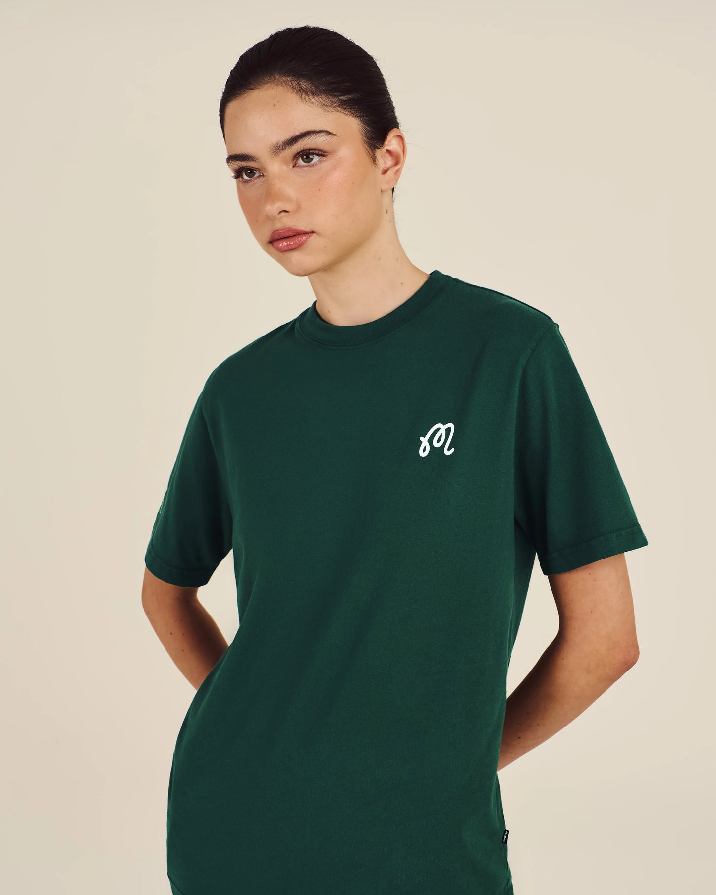Malbon Bermuda Icon SS Short Sleeve Tee - Forest Green
