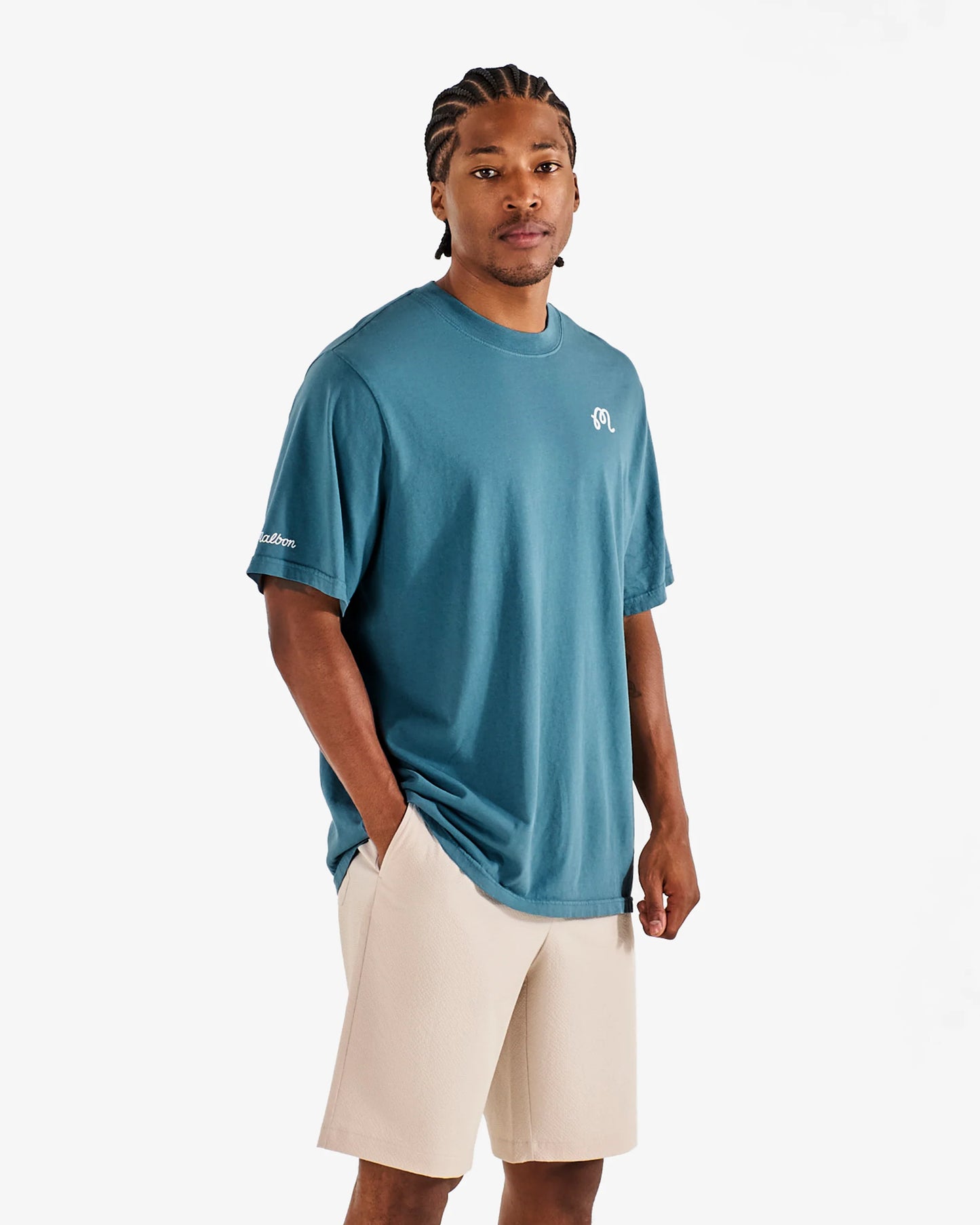 Malbon Bermuda SS Short Sleeve Tee - Aegean Blue