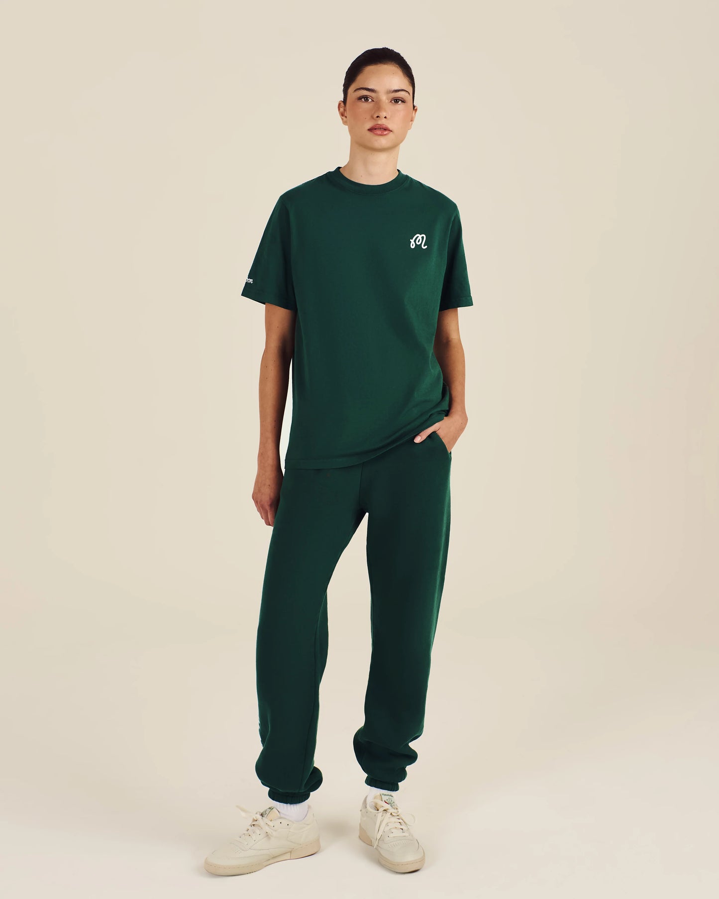 Malbon Bermuda Icon SS Short Sleeve Tee - Forest Green