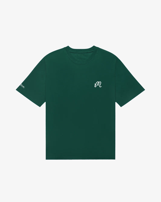 Malbon Bermuda Icon SS Short Sleeve Tee - Forest Green