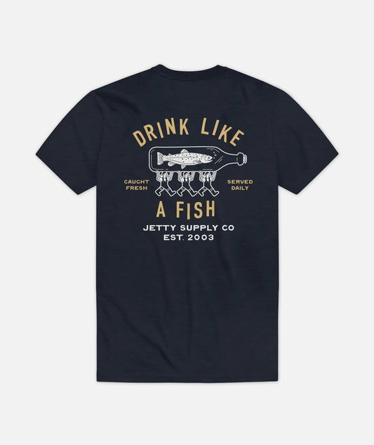 Bottle Service Tee - Navy