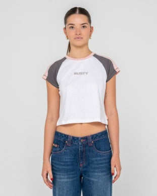 Bradley Mini Cap Sleeve Tee T-Shirt - White