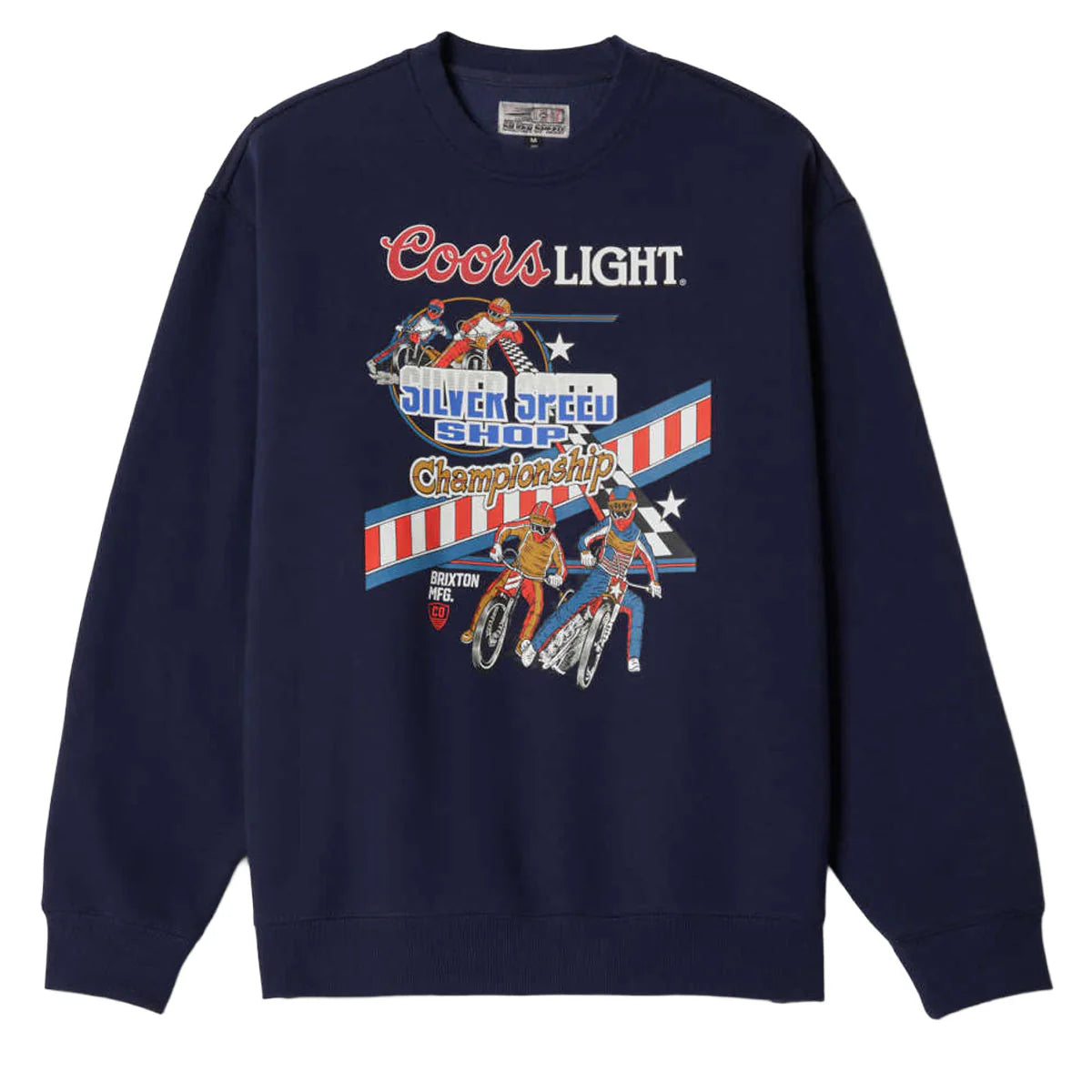 Brixton x Coors Light Berm Crew Sweatshirt - Navy