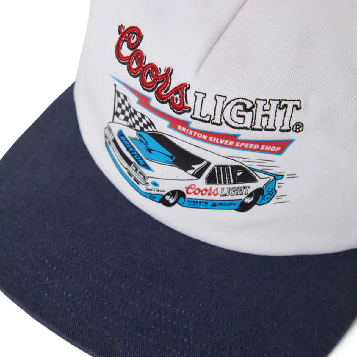Brixton x Coors Light Blower Mp Snapback Hat - White / Coors Navy