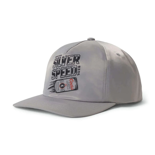 Brixton x Coors Light Silver Speed Mp Snapback Hat - Silver