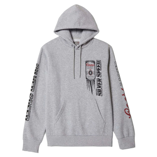 Brixton x Coors Light Silver Speed Hoodie - Heather Grey
