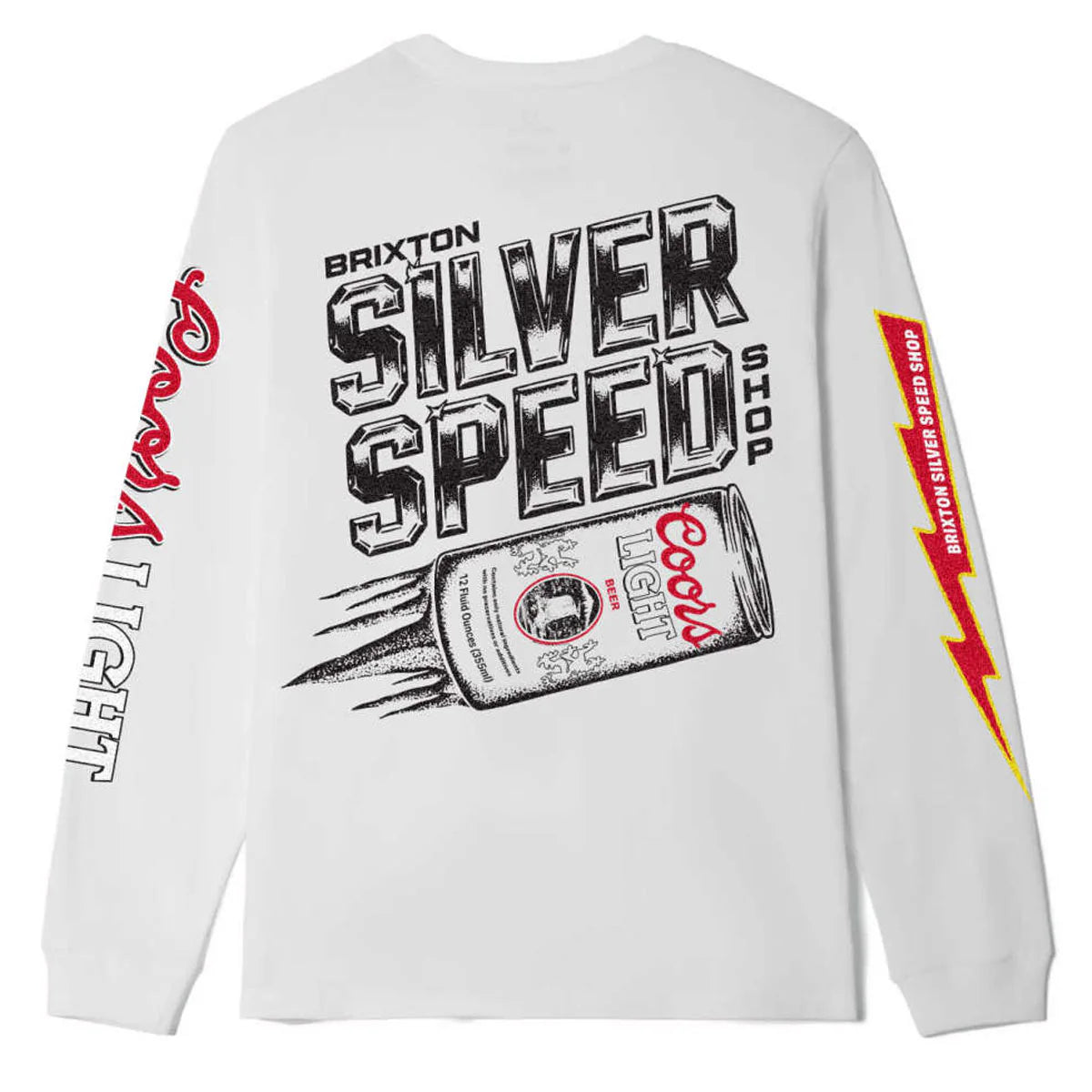 Brixton x Coors Light Blower Long Sleeve T-Shirt - White