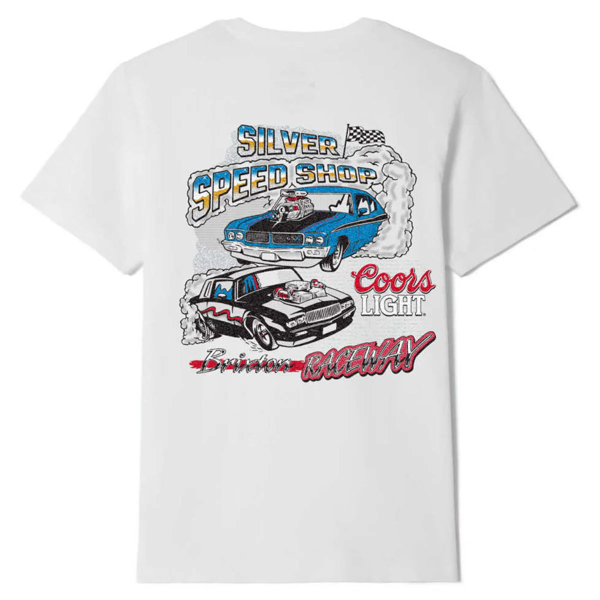 Brixton x Coors Light Raceway T-Shirt - White