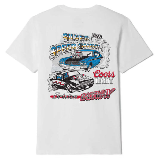 Brixton x Coors Light Raceway T-Shirt - White