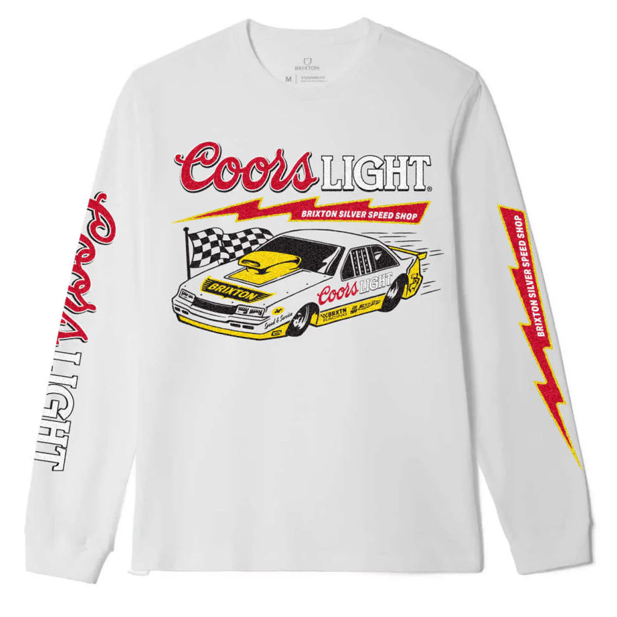 Brixton x Coors Light Blower Long Sleeve T-Shirt - White