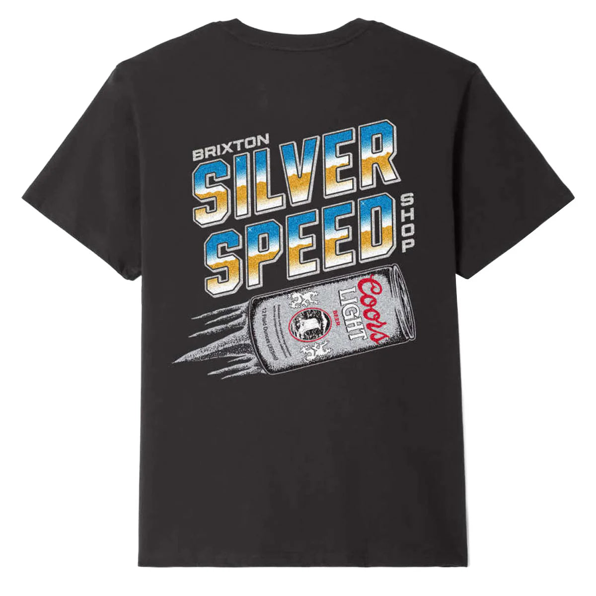 Brixton x Coors Light Silver Speed T-Shirt - Black