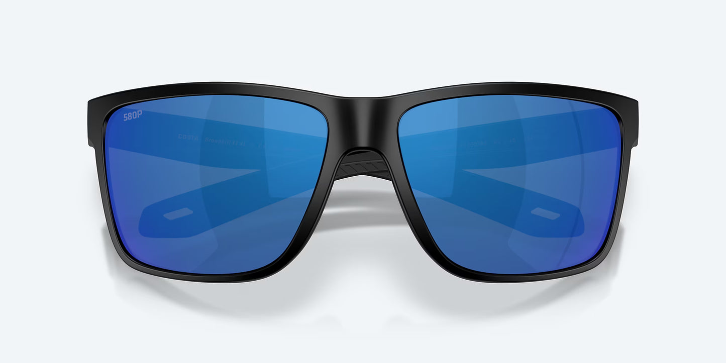 Broadbill II 2 XL Matte Black w/ Blue Mirror 580P