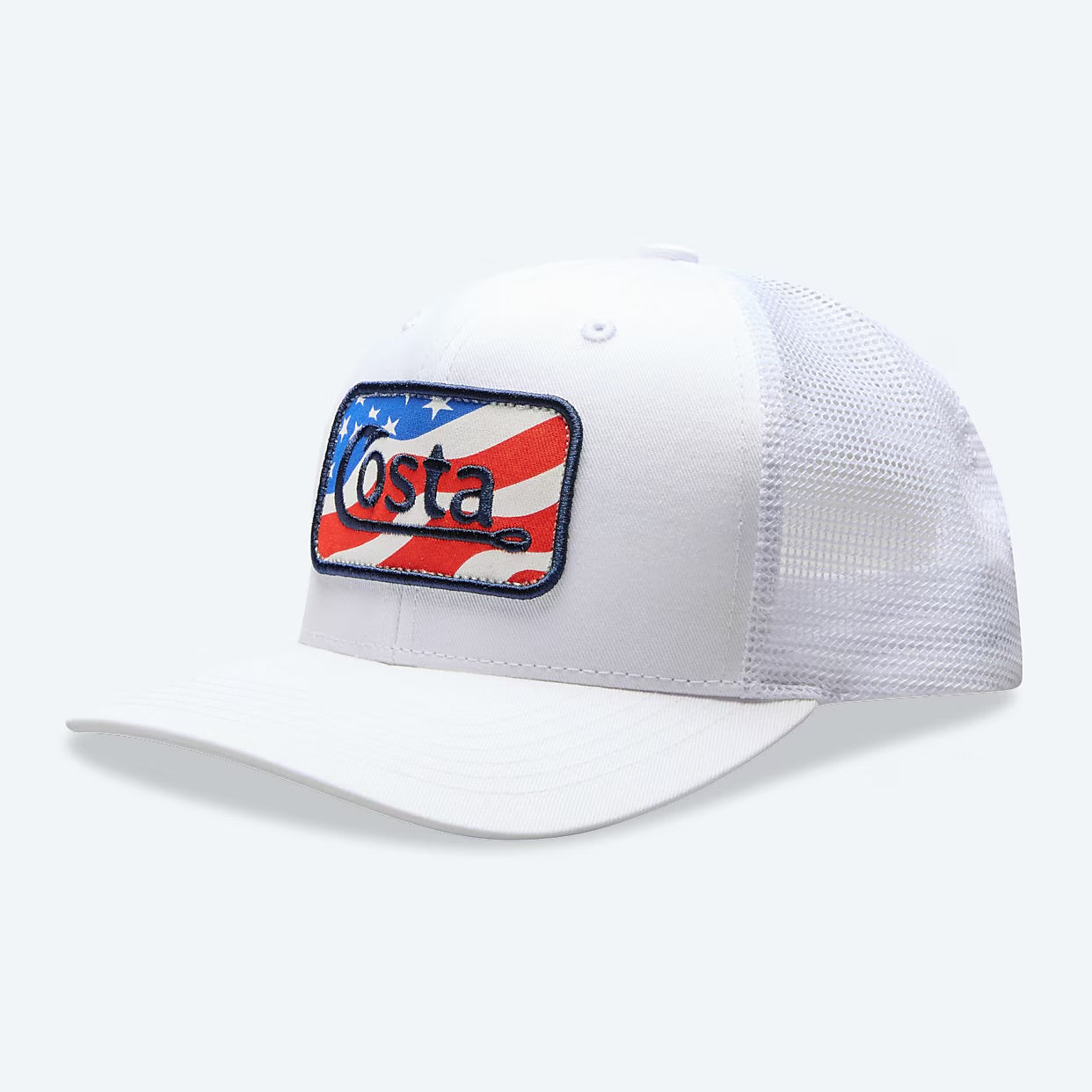 Costa The Hunt Trucker Hat - White/RWB