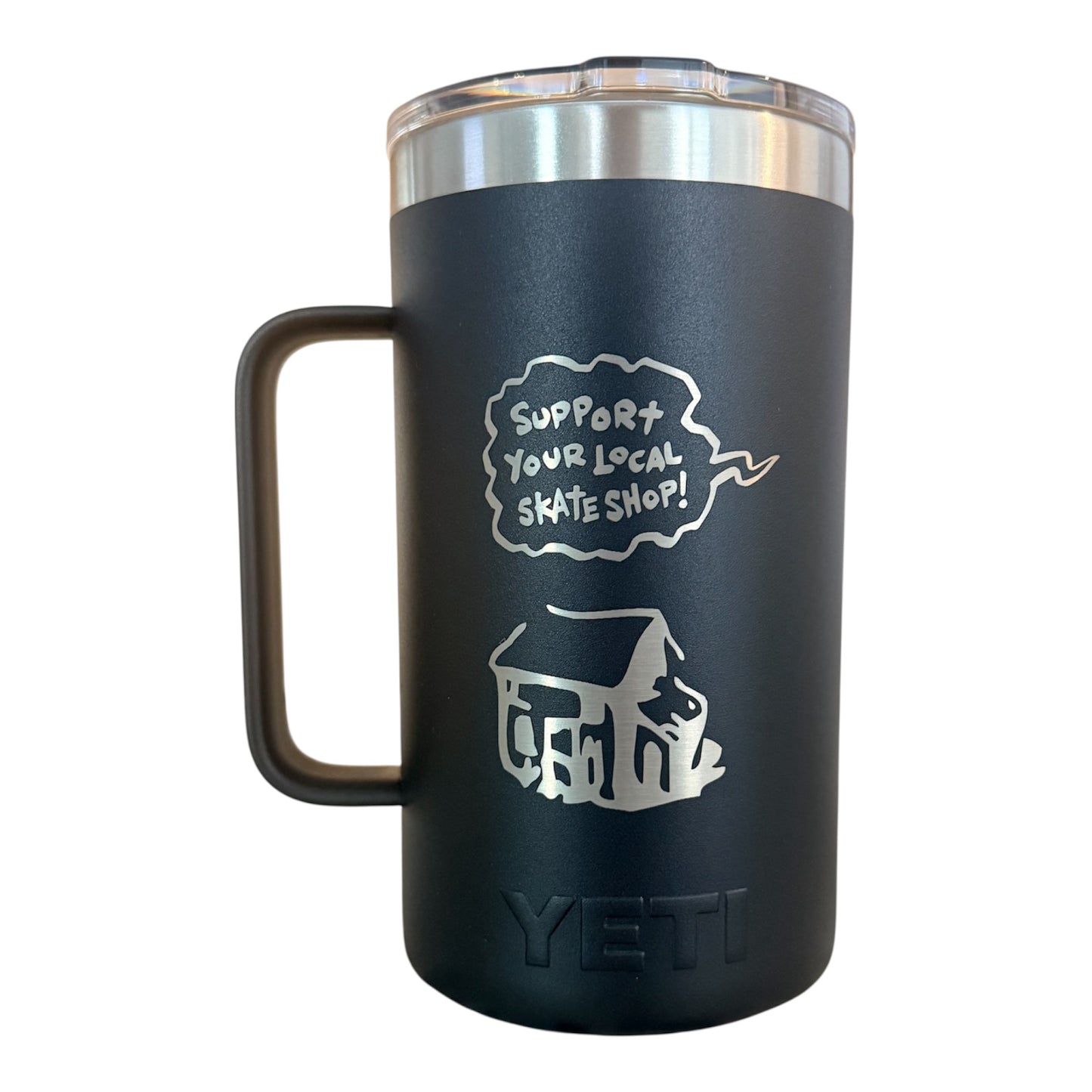 Yeti x Surf Shack Limited Edition Skate Shop Day 24oz Rambler Mug w/ Mag Slider Lid - Black
