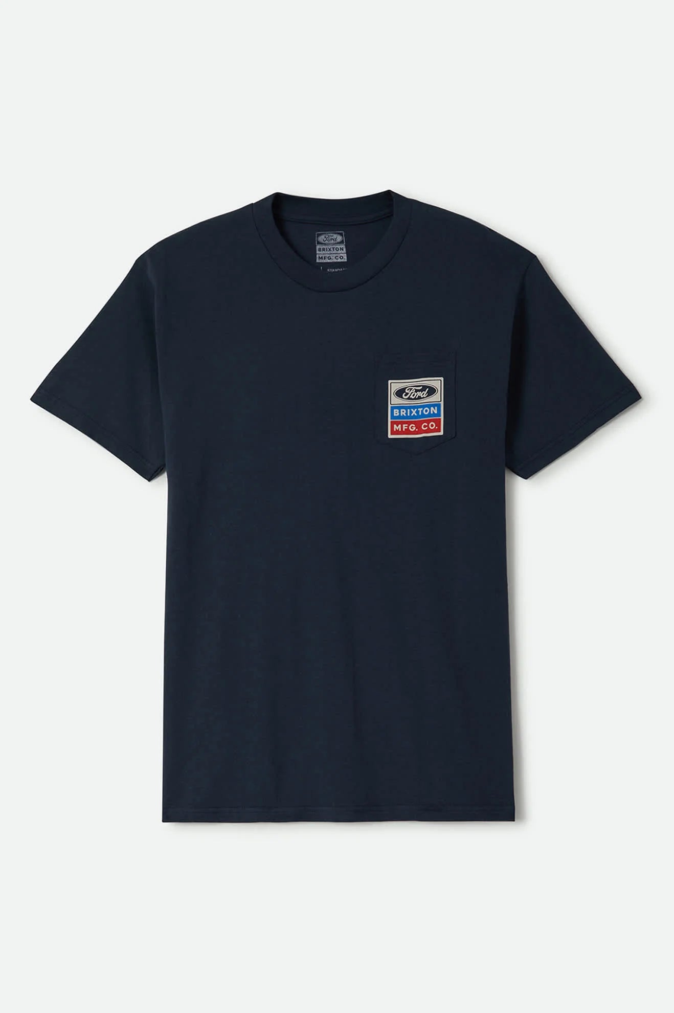 Brixton x Ford Service Dept. Pocket Tee - American Navy