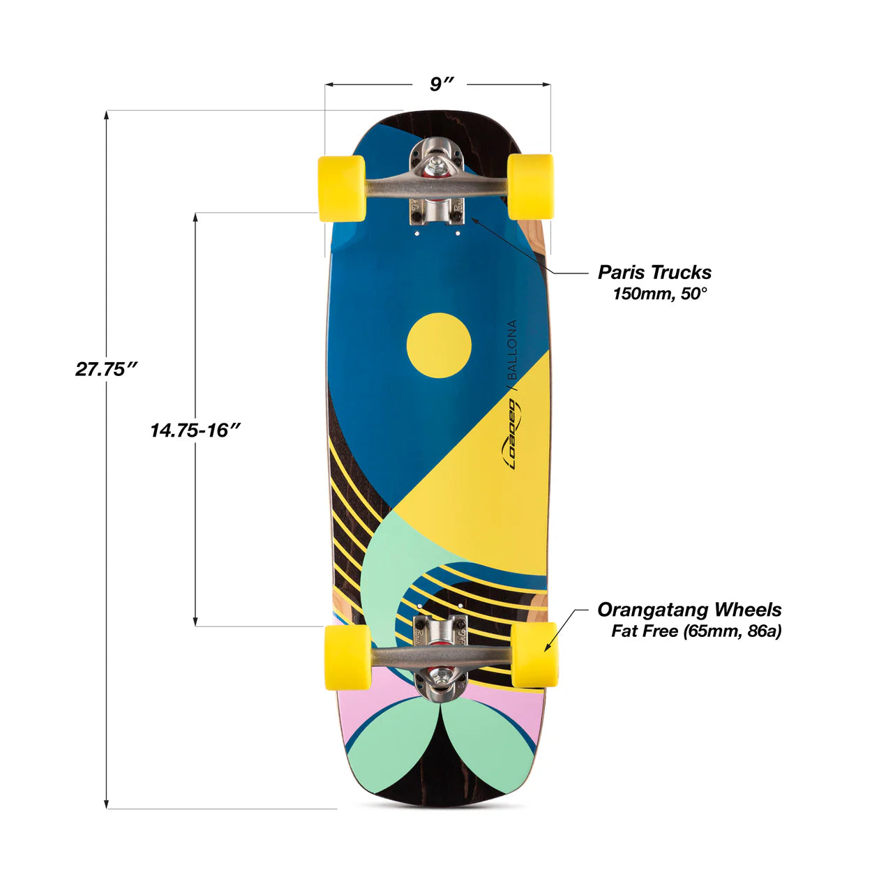 Loaded Ballona Longboard Complete - Willy