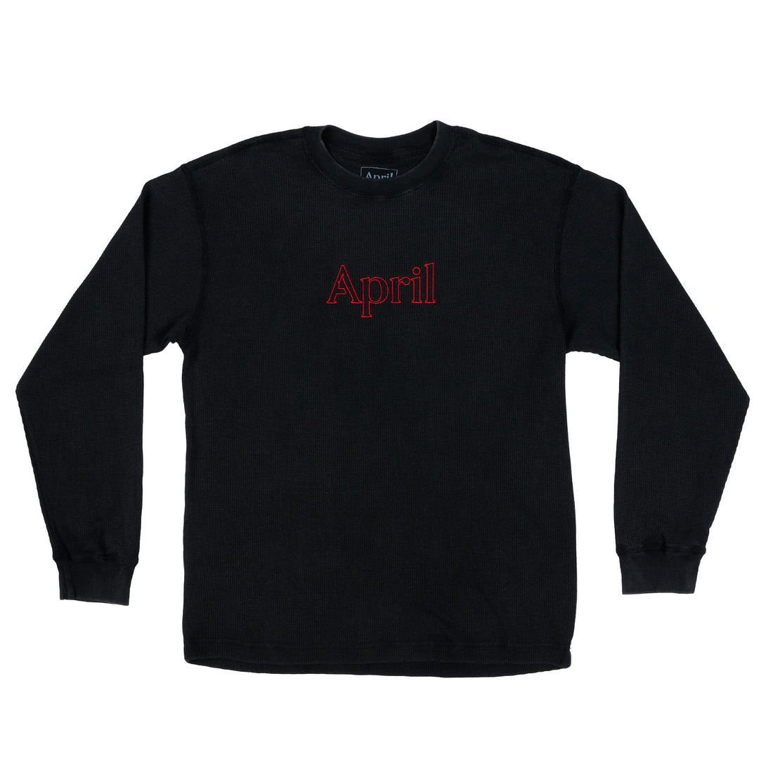 April Skateboarding Thermal L/S - Black/Red