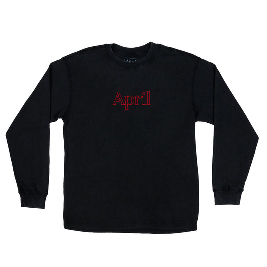 April Skateboarding Thermal L/S - Black/Red