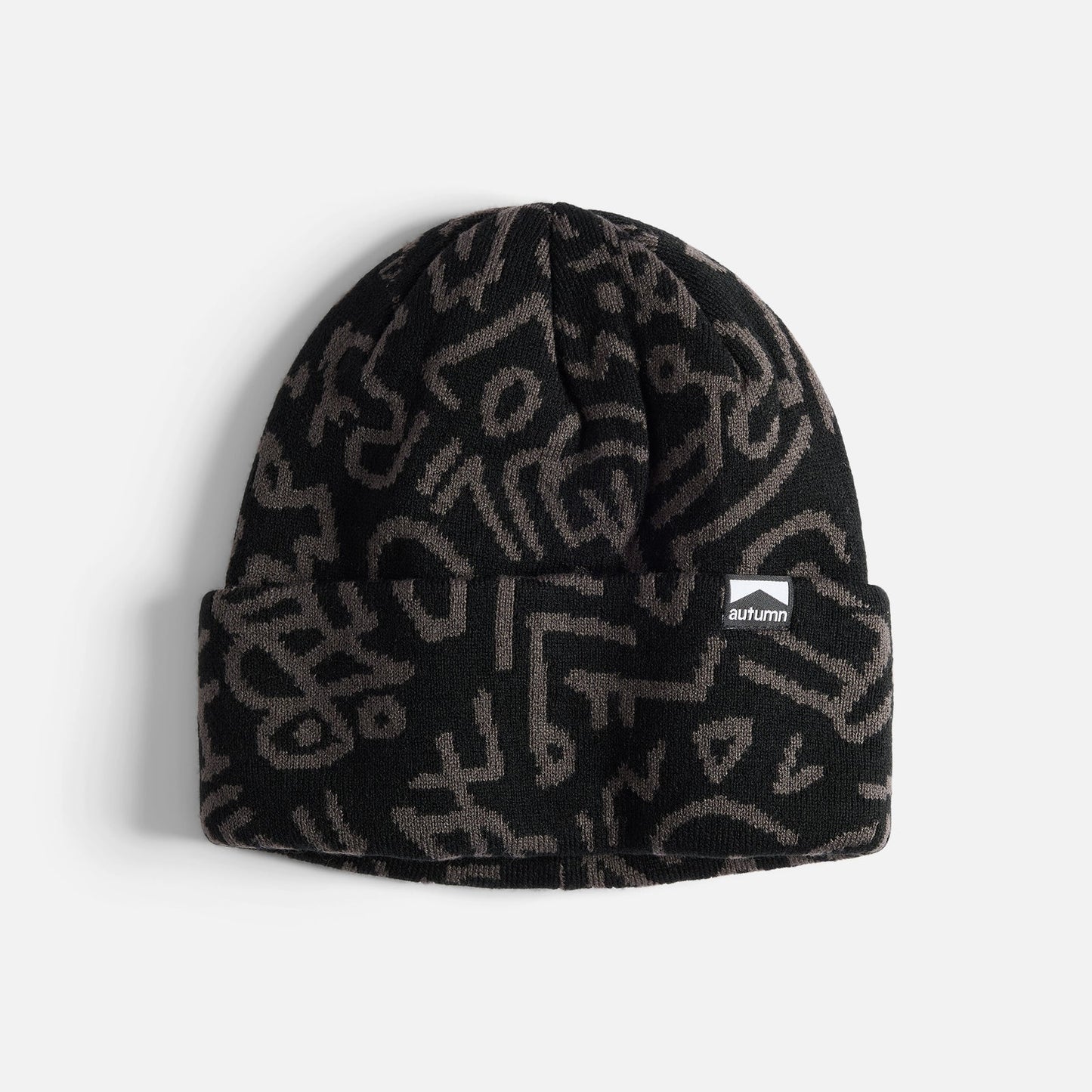 Autumn Soul Camo Beanie Black