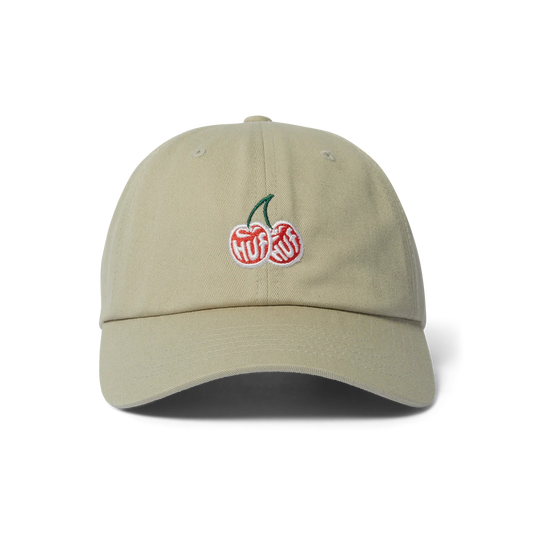HUF Cherries 6 Panel CV Hat - Khaki