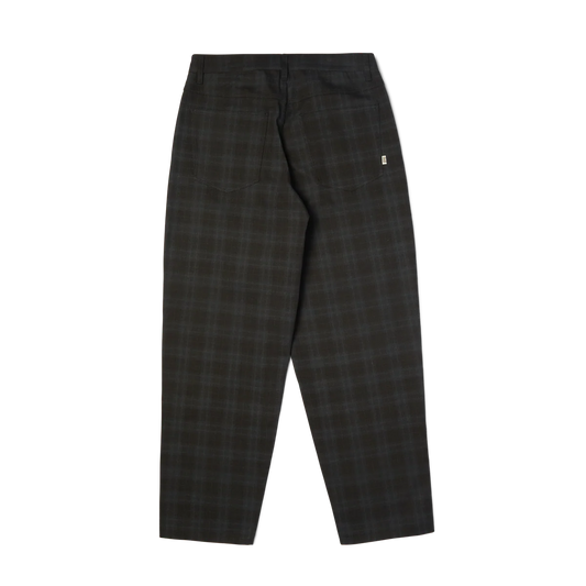 HUF Cromer Plaid Pant - Black