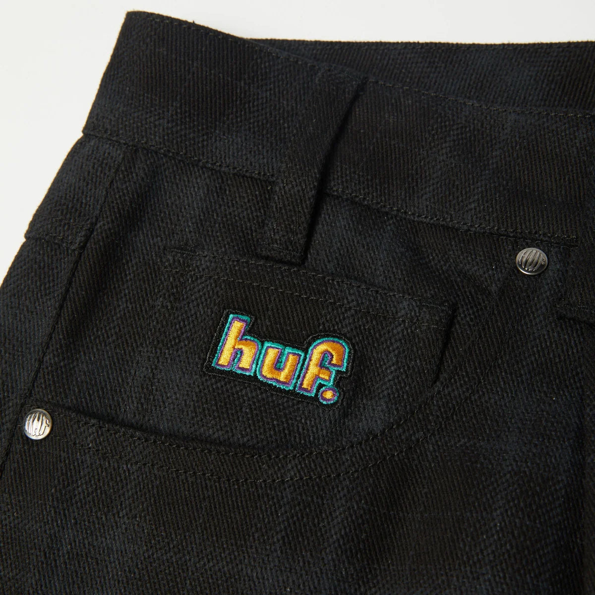 HUF Cromer Plaid Pant - Black