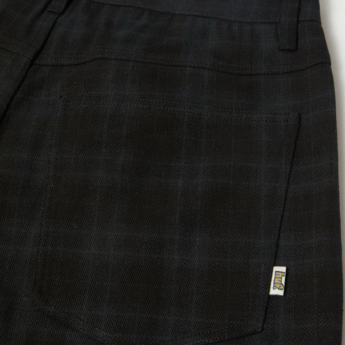 HUF Cromer Plaid Pant - Black