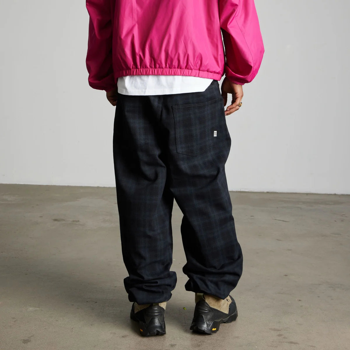 HUF Cromer Plaid Pant - Black