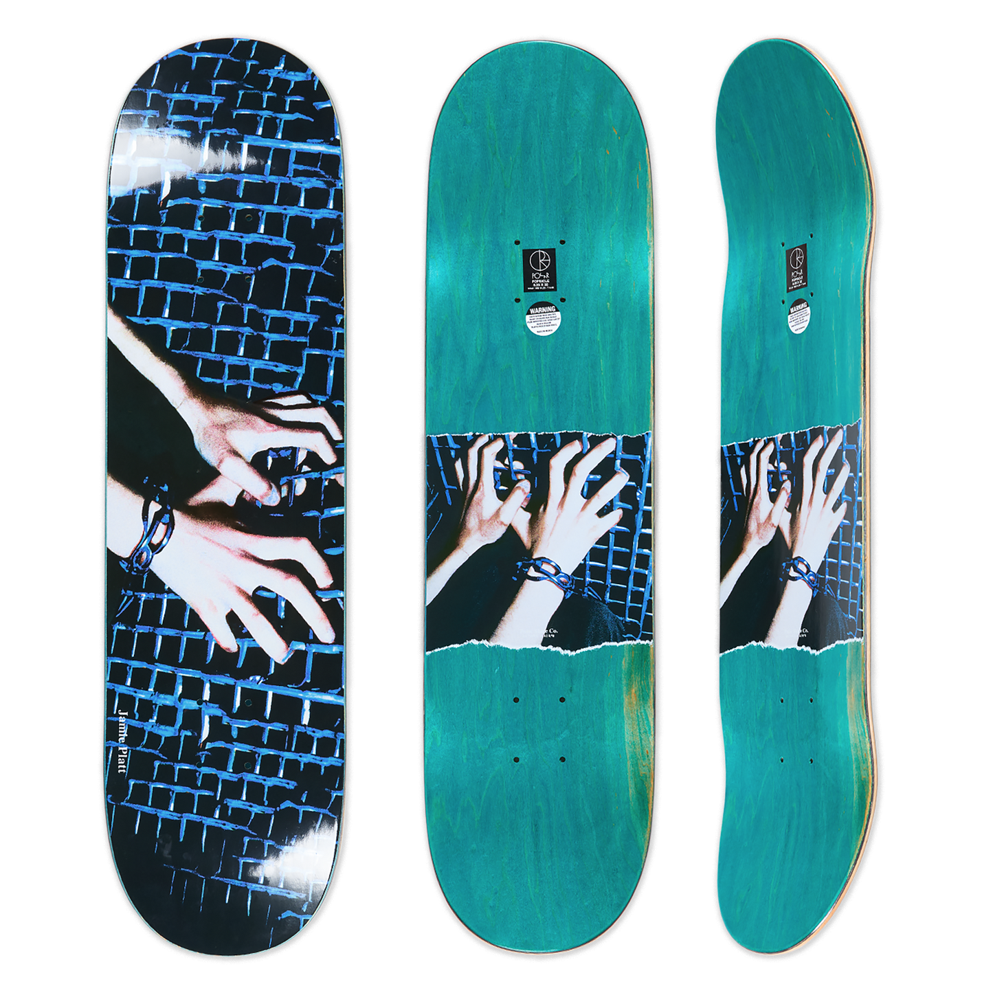 Polar Skate Co. Jamie Platt Caged Hands Deck 8.25