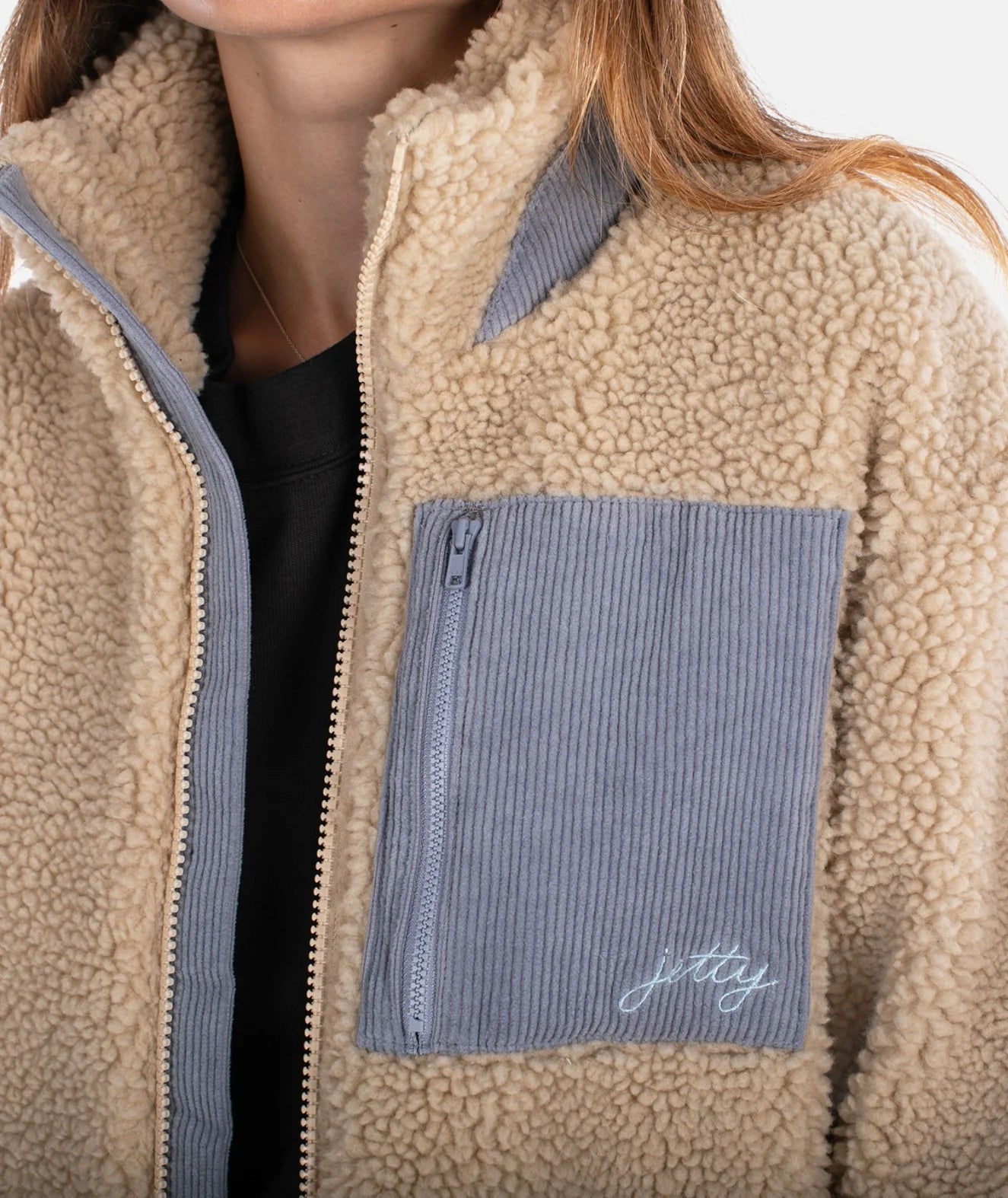 Cedar High Pile Fleece Jacket - Ivory