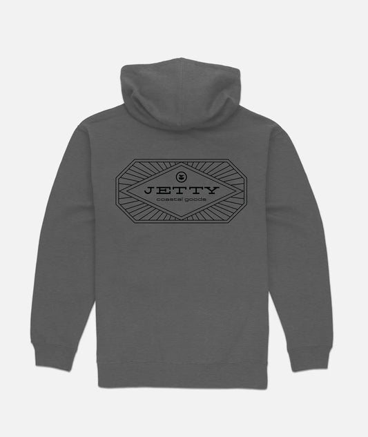 Charger Zip Up Hoodie - Charcoal