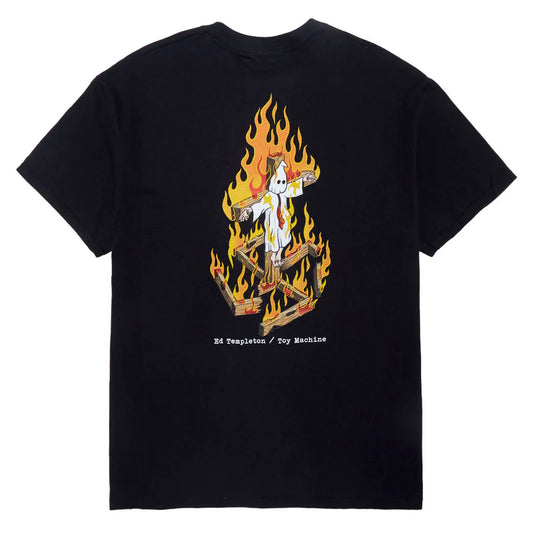 Toy Machine Ed Templeton Charred Cross Tee - Black