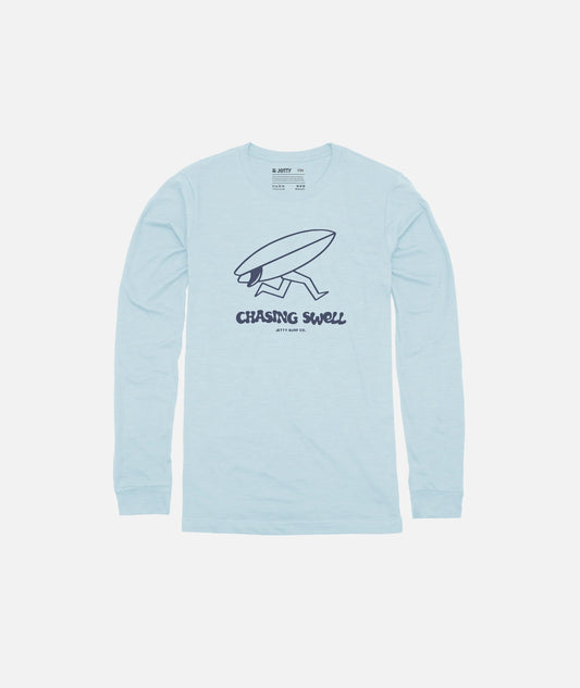 Tots Chaser L/S UV Tee - Light Blue