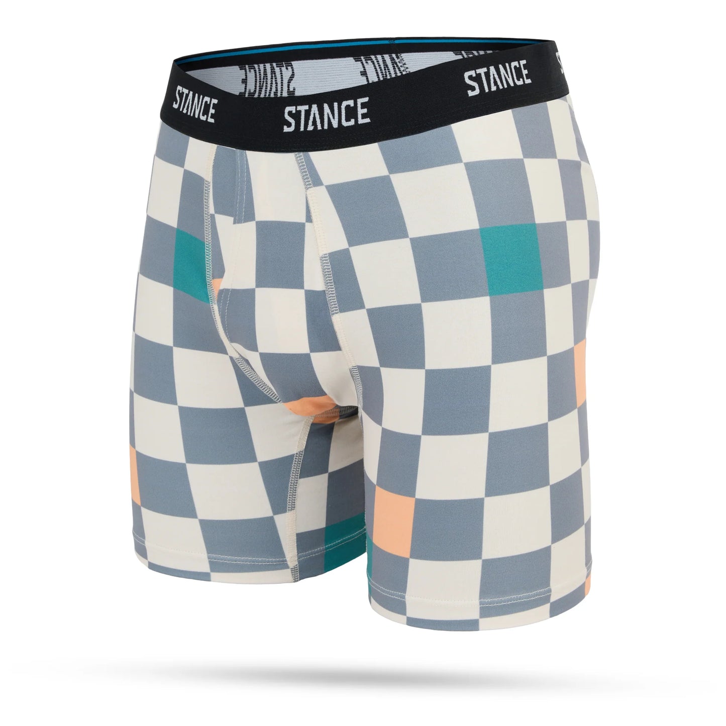 Chef Check Poly Blend Boxer Brief - Mango