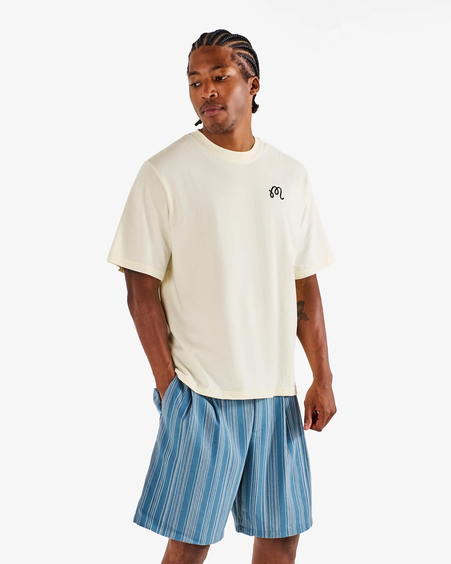 Bermuda Cigar SS Short Sleeve Tee - Cream